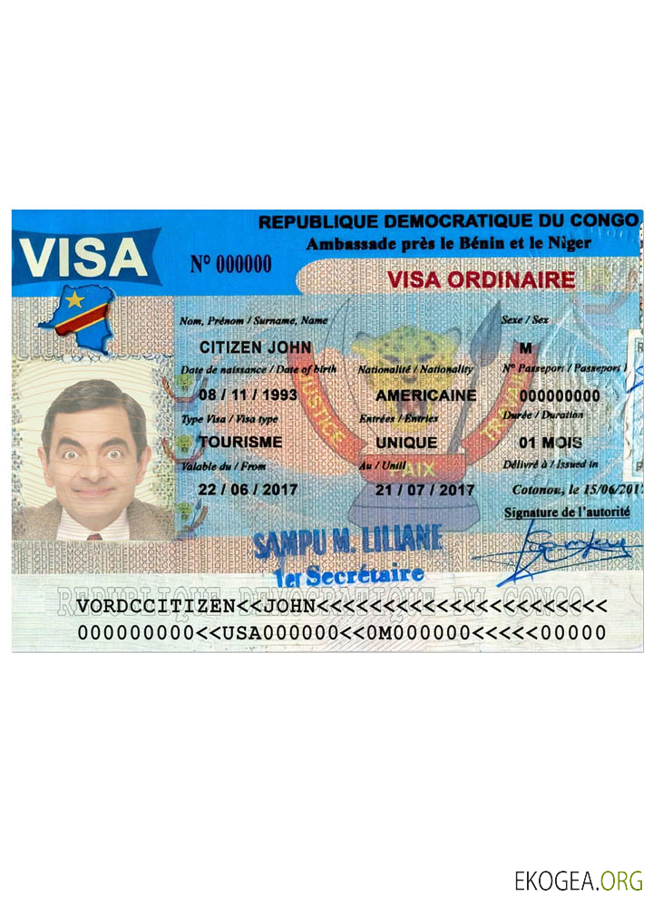 Visa touristique CONGO
